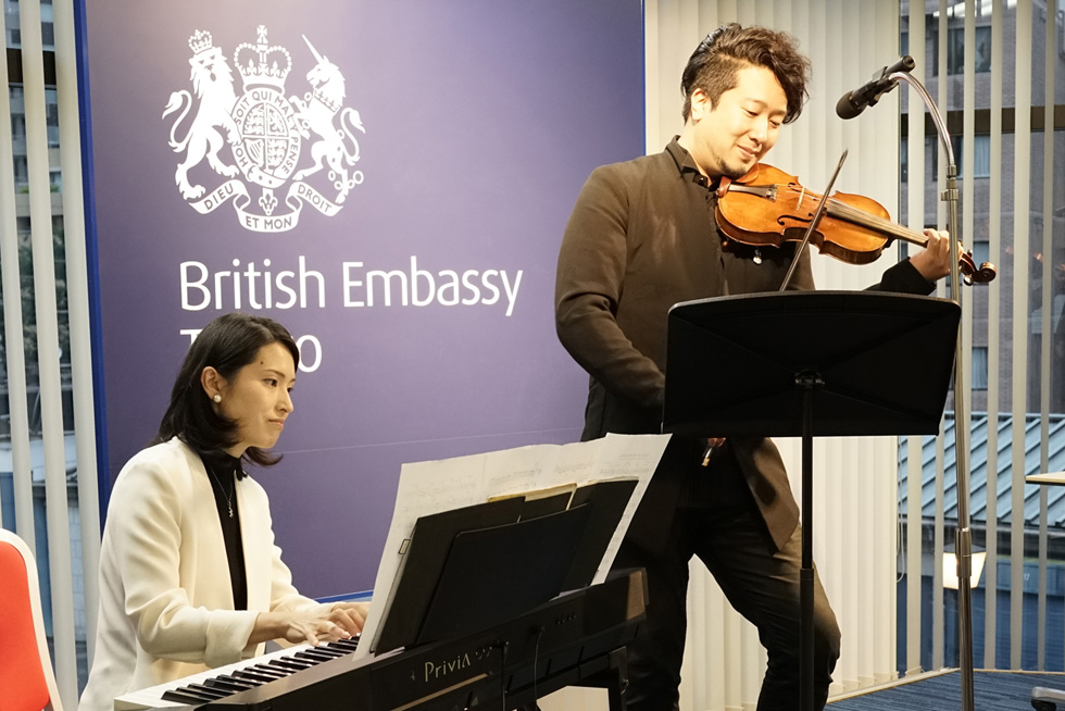 Mr. Tatsuya Yamauchi(violin), Ms. Kaori Yamauchi(piano)