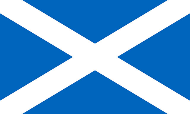 スコットランドの守護聖人(St. Andrew)と "国旗"(St. Andrew's Cross)